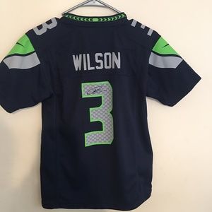 Nike YM Russell Wilson Seahawks jersey w/signature stitch